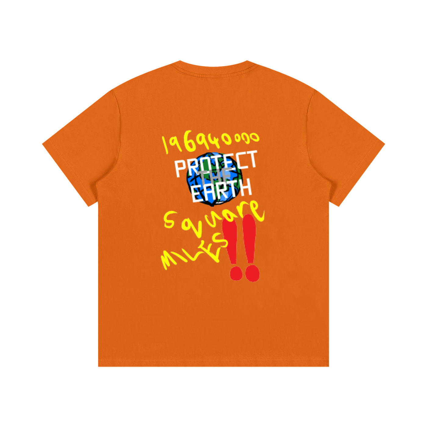 Marvelous "Protect The Earth" T-Shirt | Orange
