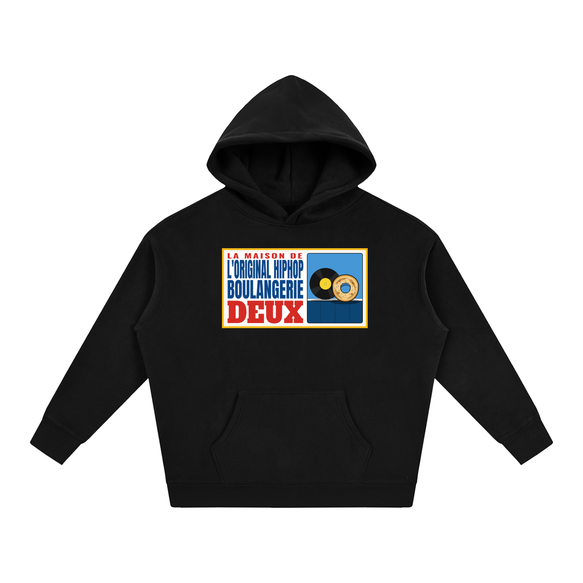 Boulangerie Deux | Black Hoodie