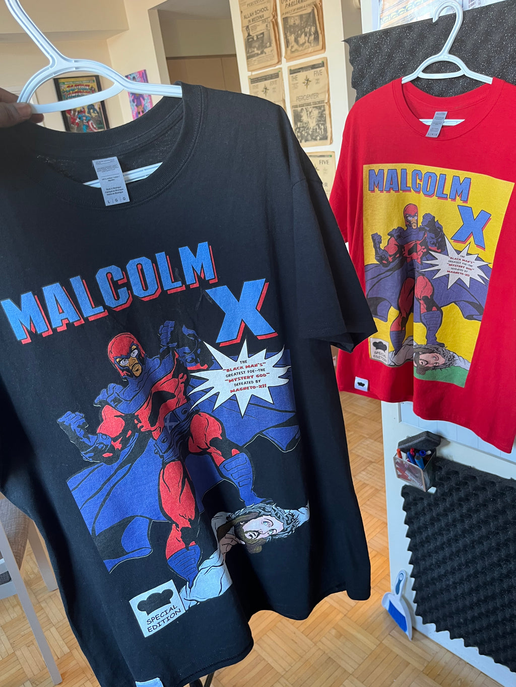 Magneto-X Defeats Mystery God T-Shirt (RED)